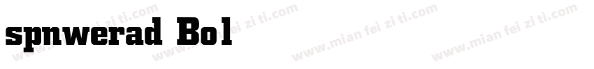 spnwerad Bold字体转换